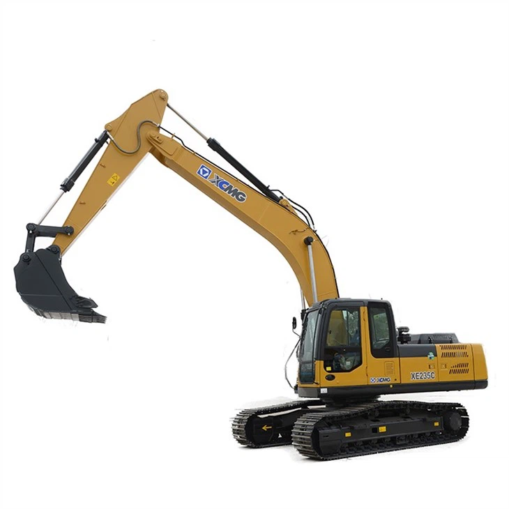 Pista di gomma dell'escavatore