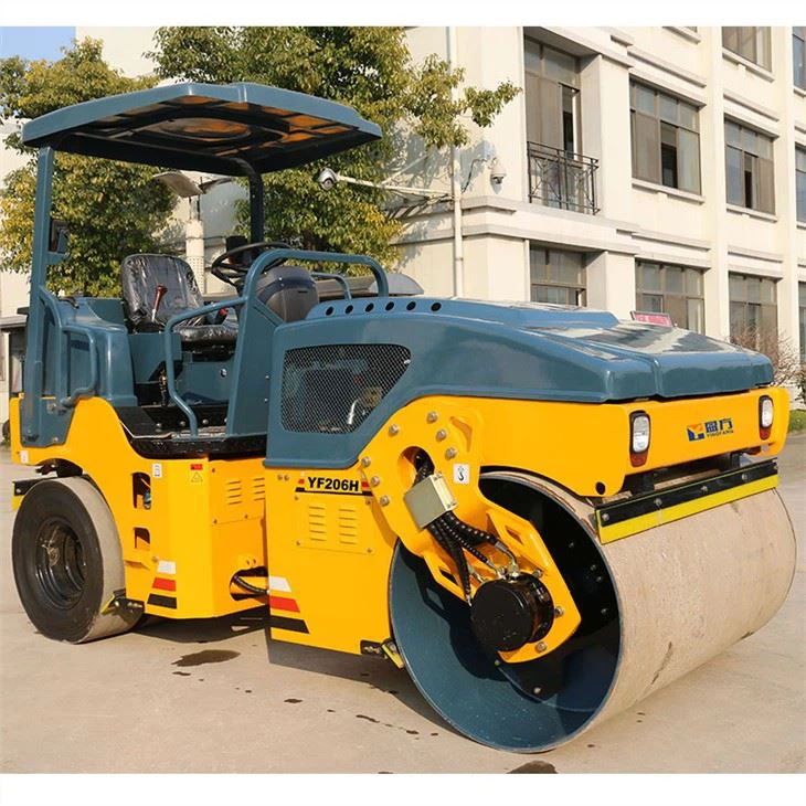 Doppio tamburo articolato da 8 tonnellate vibrante