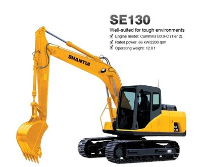 Grande escavatore cingolato